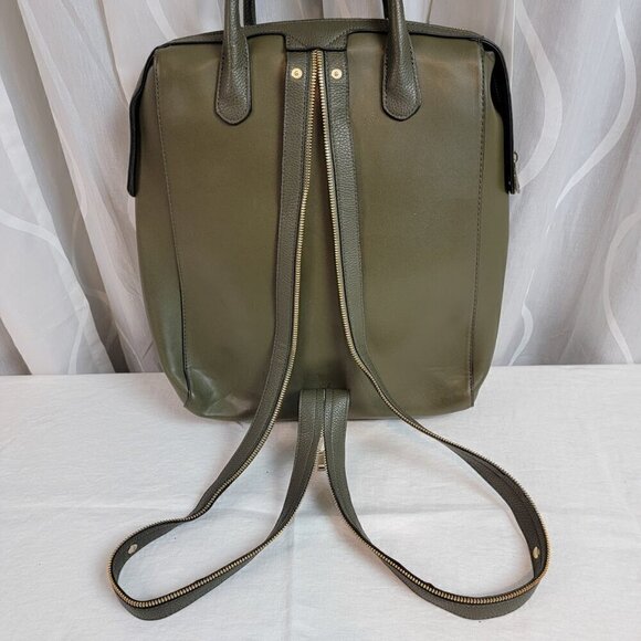 Target - A New Day - Backpack / Sling Bag - Olive Green Faux Leather main image 11